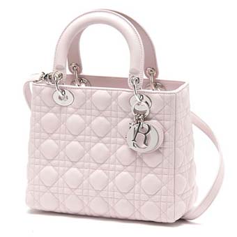 Dior クリスチャンディオール スーパーコピー ロゴチャーム付きハンドバッグ LADY DIOR レディ ディオール ペールピンク cal44551 m494u レディース